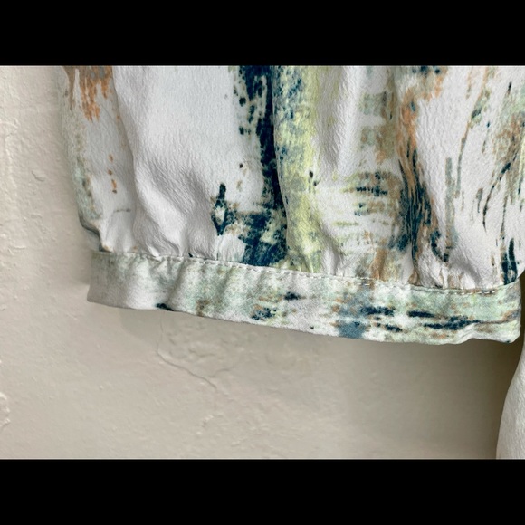 Maternity Dress WaterColor Abstract, Liz Lang, tie, quarter sleeves, spring - Picture 7 of 10